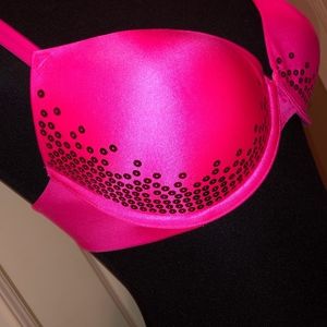 Victoria's Secrets Hot Pink Demi Bra